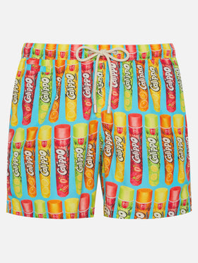 Man swim shorts with Calippo print  | Algida® Special Edition