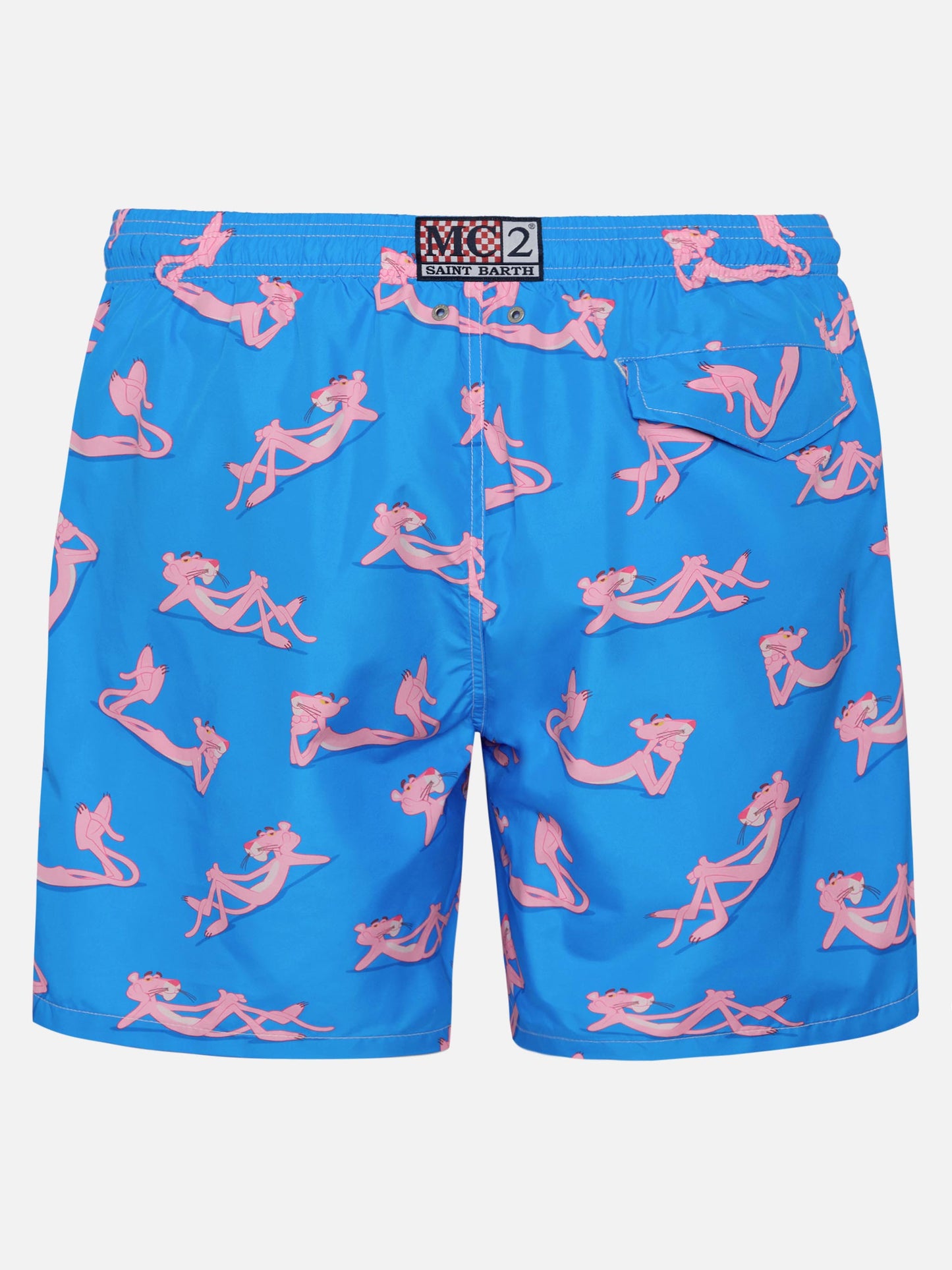 Lightweight fabric swim shorts Lighting with The Pink Panther print | THE PINK PANTHER SPECIAL EDITION