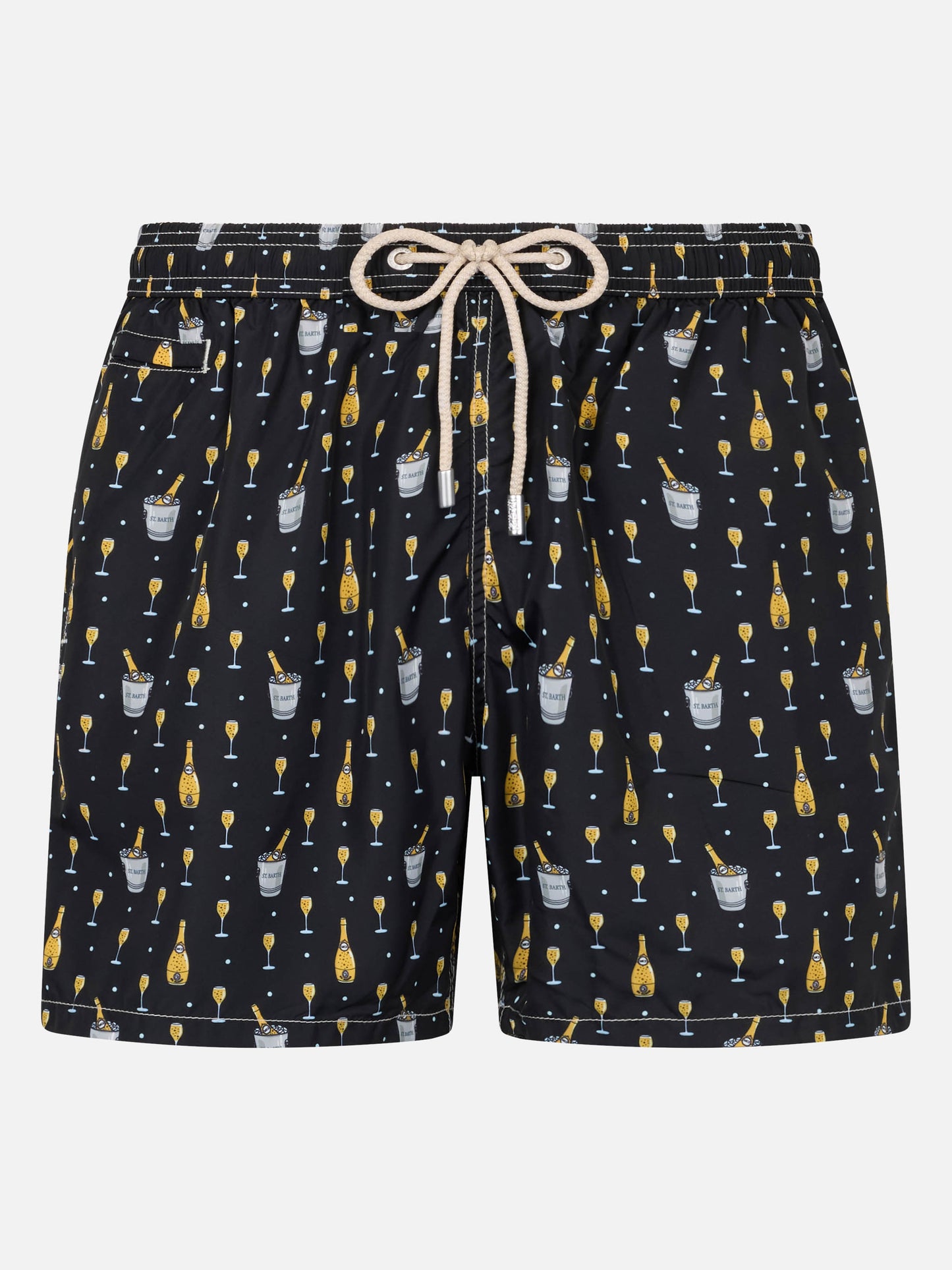 Man lightweight fabric swim-shorts Lighting Micro Fantasy with bollicine print - MC2 Saint Barth