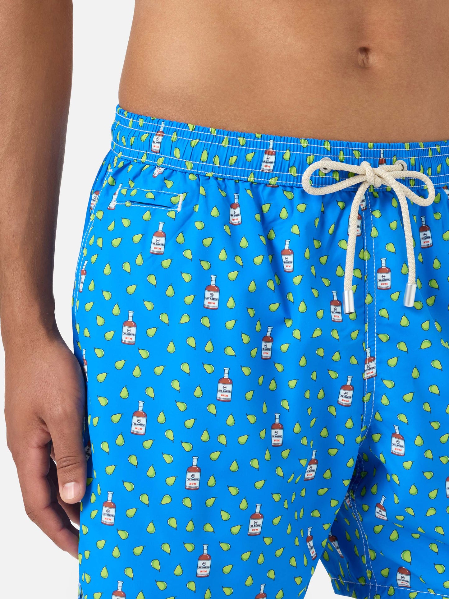 Lighting Micro Fantasy green rum and pear print swim shorts