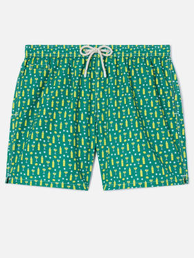 Green Lighting Micro swim shorts with cedrata and cocktail print | Special Edition