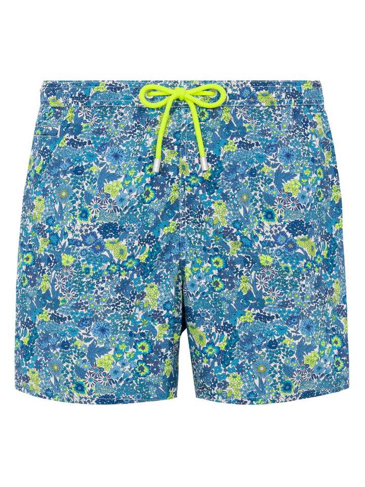 Lightweight fabric swim shorts Lighting with Margaret Annie print | MADE WITH LIBERTY FABRIC - MC2 Saint Barth