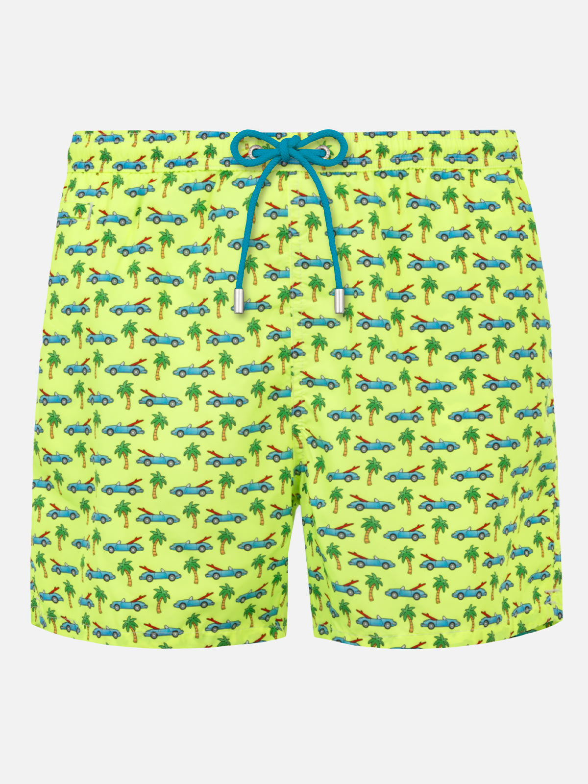 Man light fabric swim shorts with surfcar print - MC2 Saint Barth