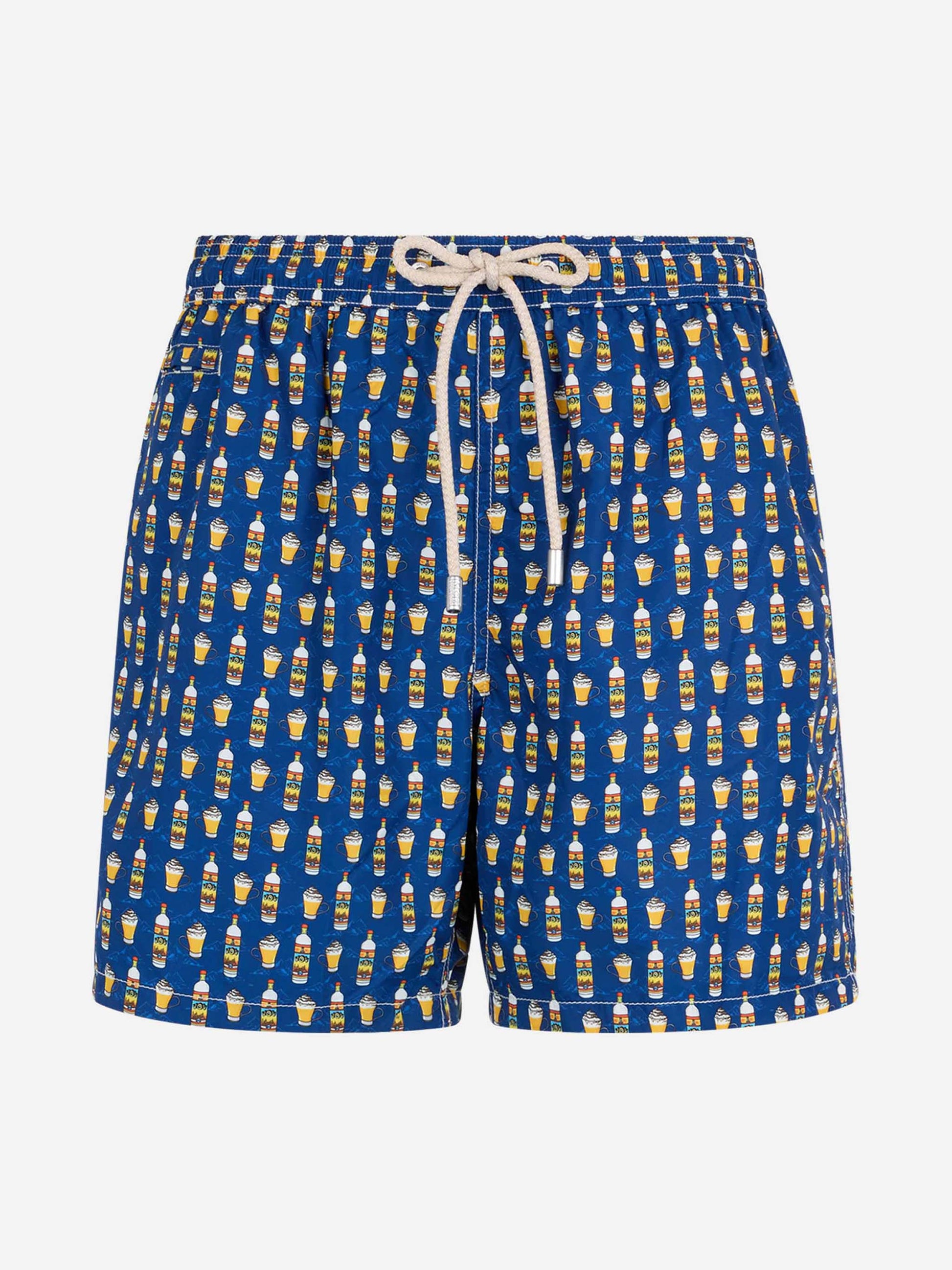 Man lightweight fabric swim-shorts Lighting Micro Fantasy with Vov Bombardino print | VOV SPECIAL EDITION - MC2 Saint Barth