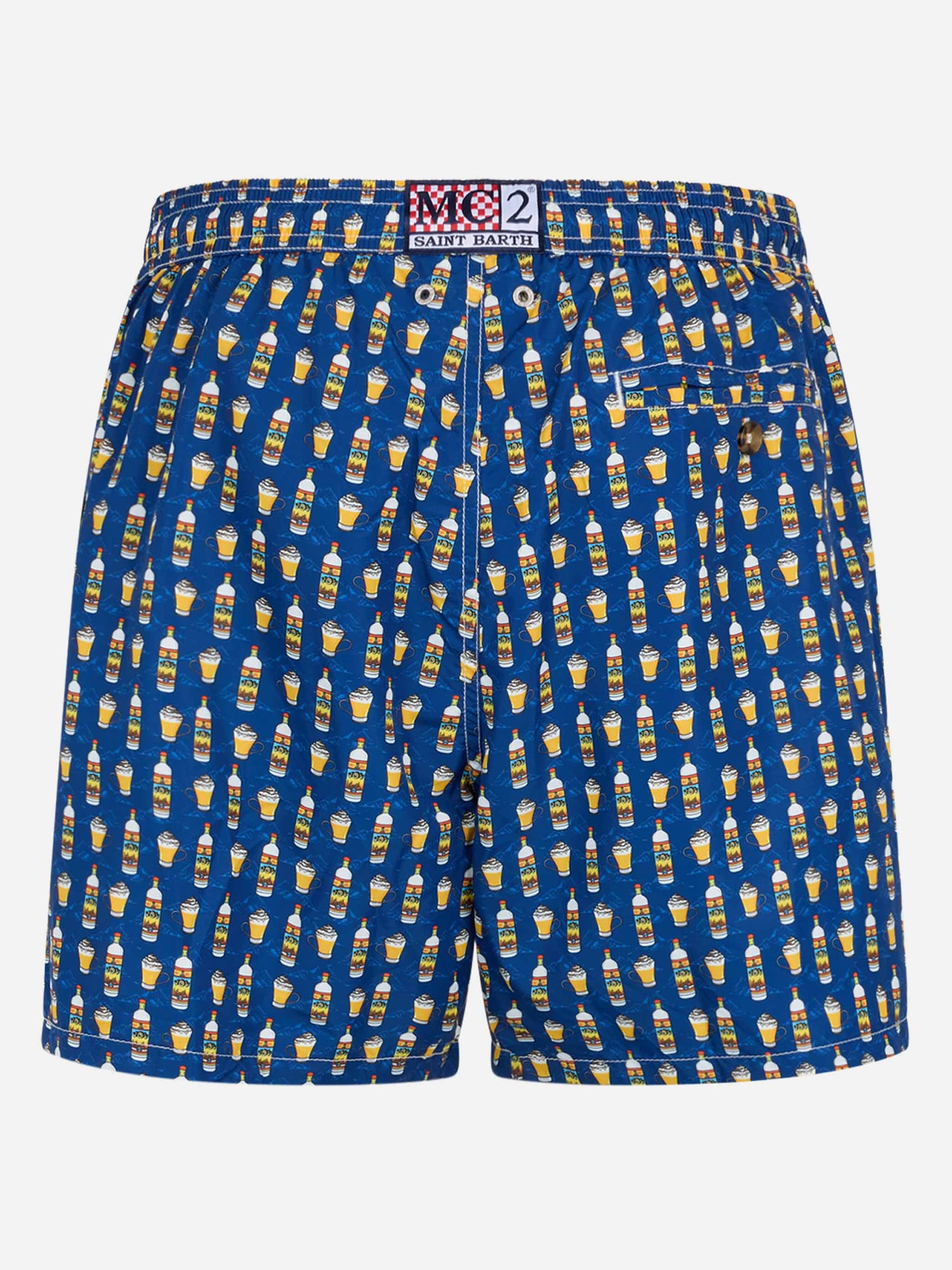 Man lightweight fabric swim-shorts Lighting Micro Fantasy with Vov Bombardino print | VOV SPECIAL EDITION - MC2 Saint Barth