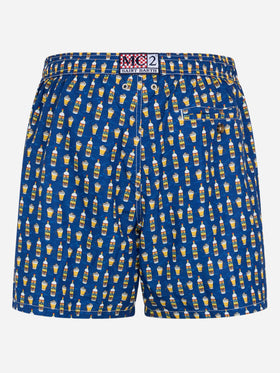 Man lightweight fabric swim-shorts Lighting Micro Fantasy with Vov Bombardino print | VOV SPECIAL EDITION - MC2 Saint Barth