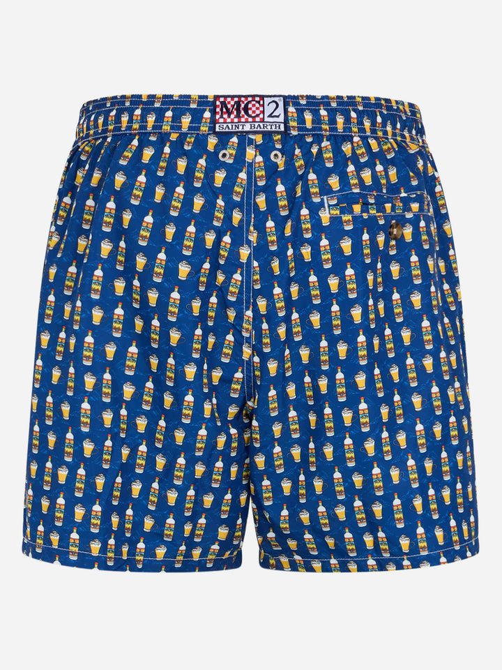 Man lightweight fabric swim-shorts Lighting Micro Fantasy with Vov Bombardino print | VOV SPECIAL EDITION - MC2 Saint Barth