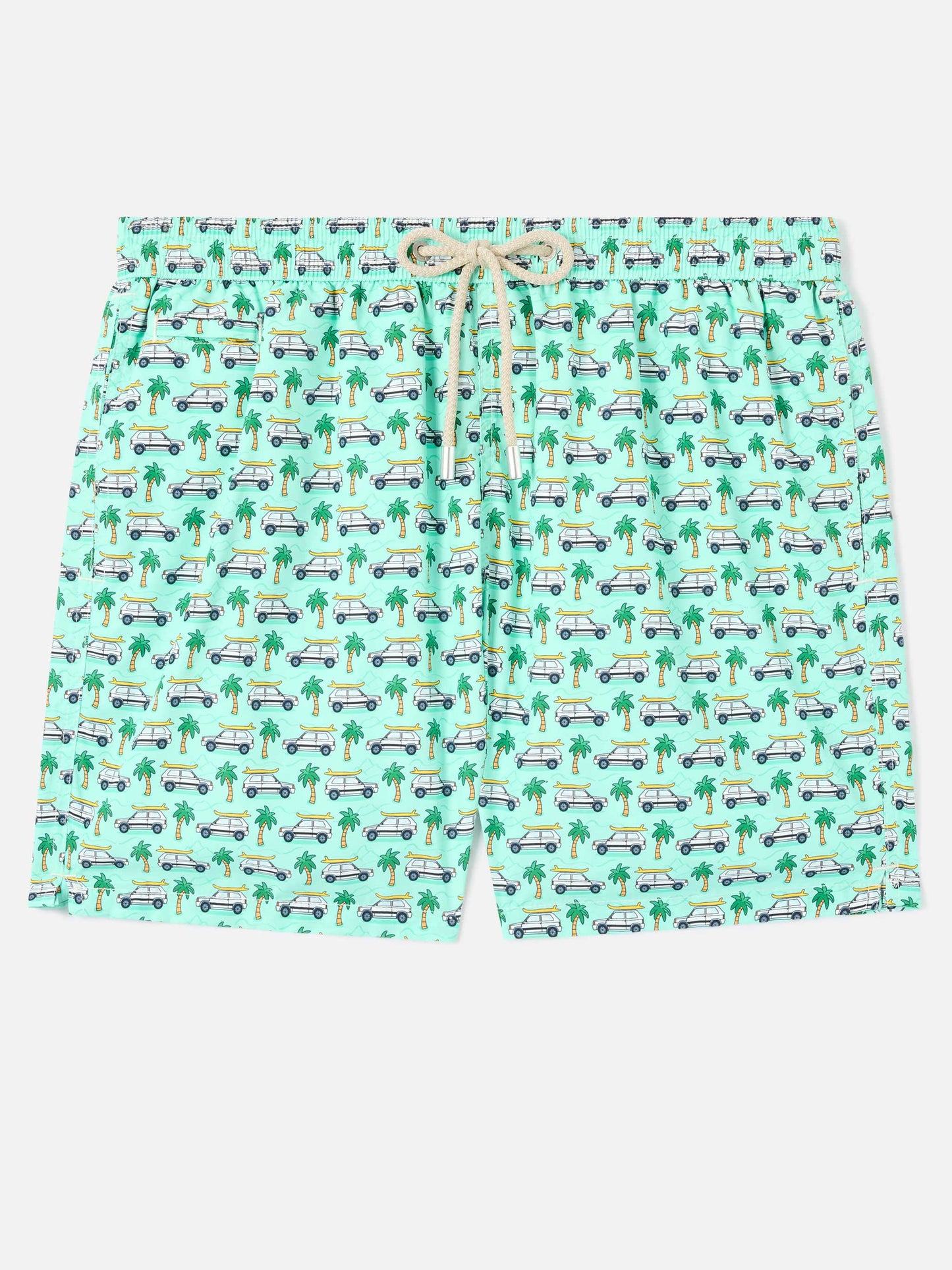 Short de bain Lighting Micro Fantasy vert à imprimé Panda | Édition spéciale 
