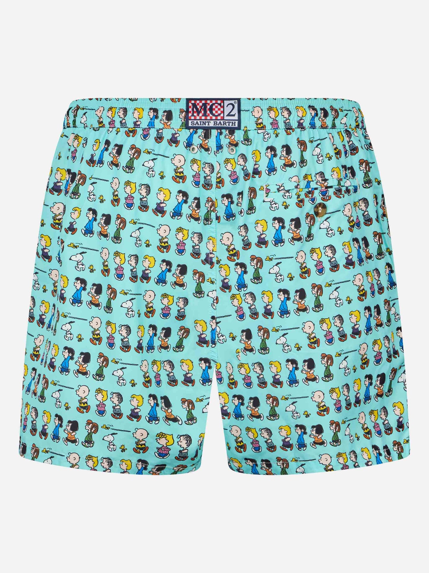 Man lightweight fabric swim-shorts Lighting Micro Fantasy with Peanuts print | SNOOPY PEANUTS™ SPECIAL EDITION - MC2 Saint Barth
