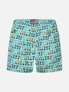 Herren-Badeshorts aus leichtem Stoff Lighting Micro Fantasy mit Peanuts-Aufdruck | SNOOPY PEANUTS™ SONDEREDITION