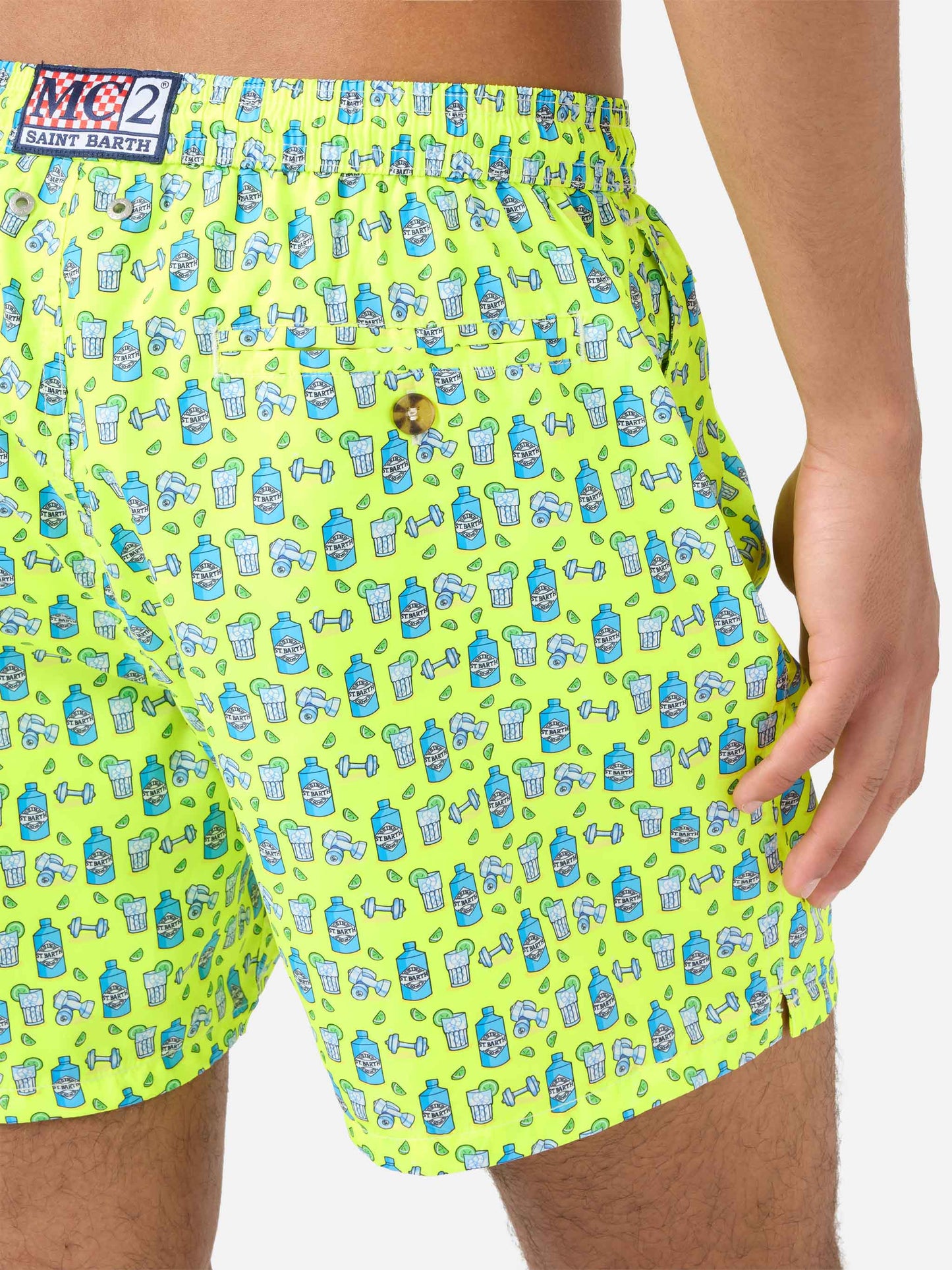 Costume mare Lighting stampa gin e gym
