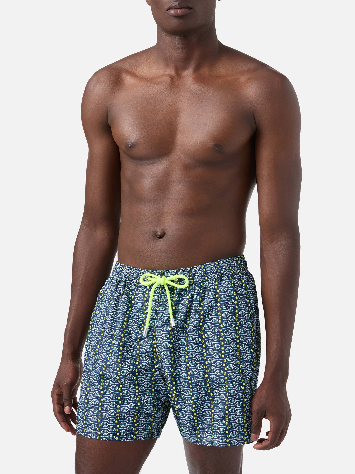 Badeshorts für Herren aus leichtem Stoff Lighting Micro Fantasy mit Tennis-Print