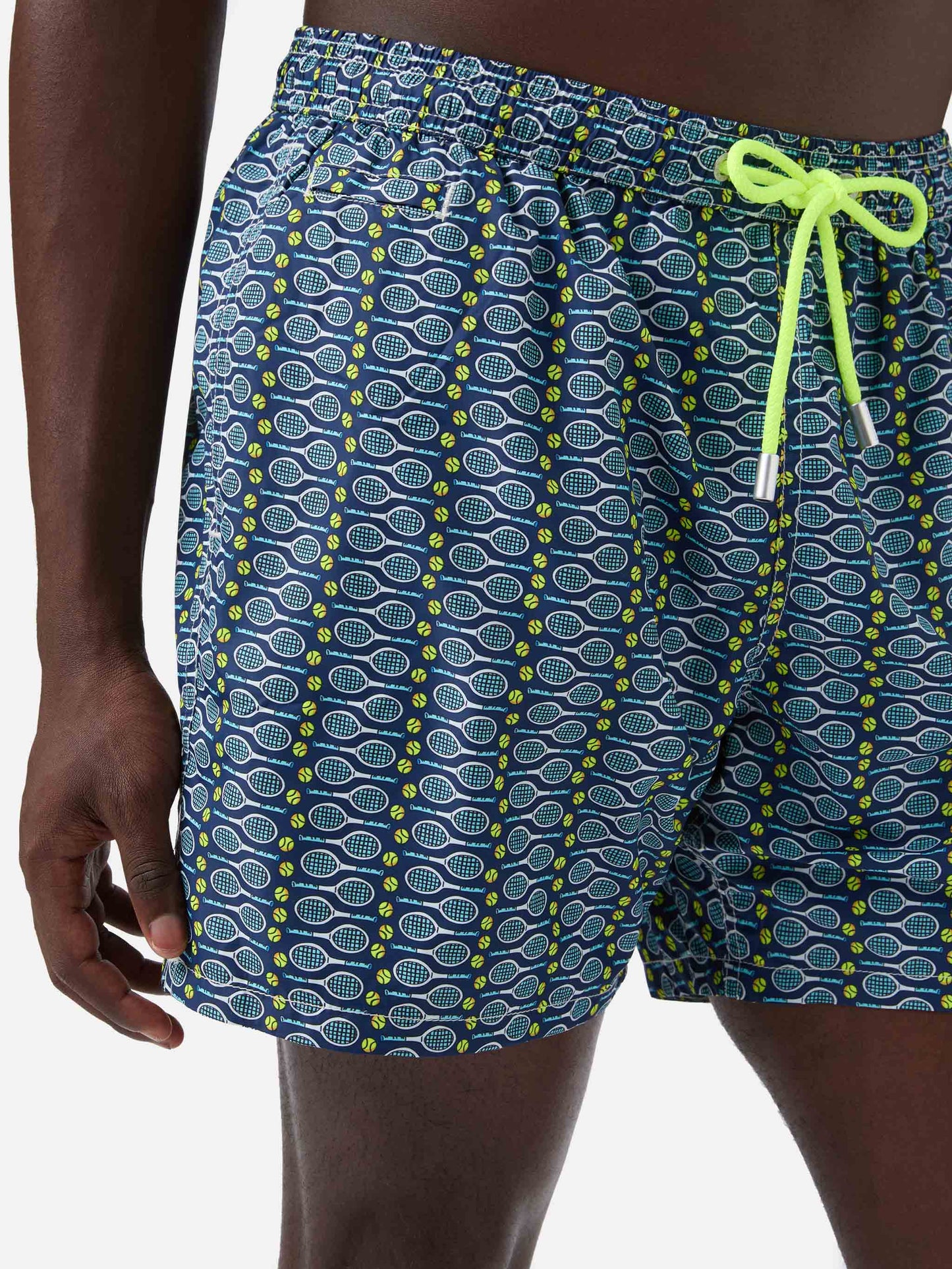 Badeshorts für Herren aus leichtem Stoff Lighting Micro Fantasy mit Tennis-Print