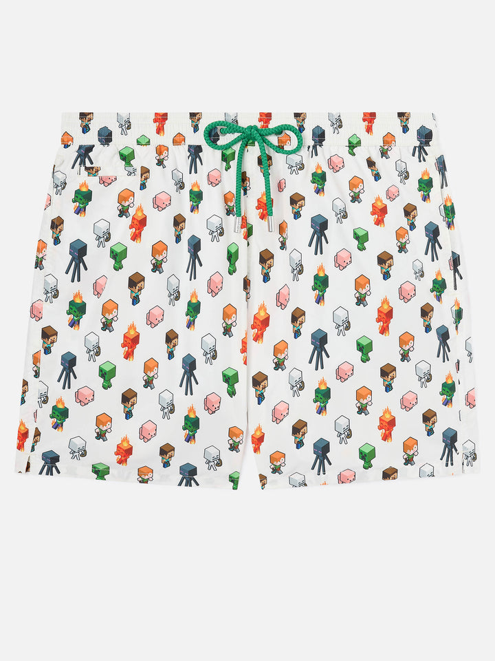 Badeshorts aus leichtem Stoff Lighting mit Minecraft-Print | MINECRAFT® SPECIAL EDITION 