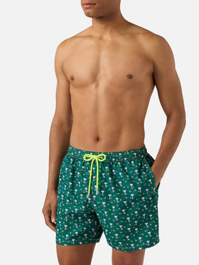 Green Lighting Micro swim shorts with Snoopy tennis print | Special Edition
