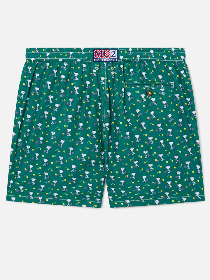 Green Lighting Micro swim shorts with Snoopy tennis print | Special Edition
