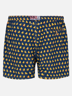 Lightweight fabric swim shorts Lighting with ducky print - MC2 Saint Barth