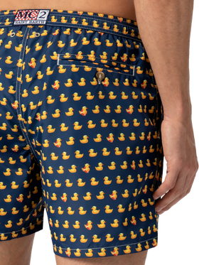Lightweight fabric swim shorts Lighting with ducky print - MC2 Saint Barth