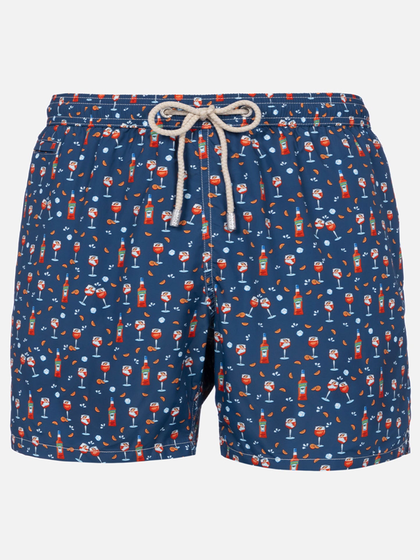Lightweight fabric swim shorts Lighting with Aperol spritz print | APEROL SPECIAL EDITION