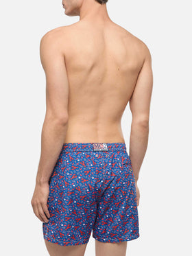 Bañador de tejido ligero Lighting con estampado de langostas 