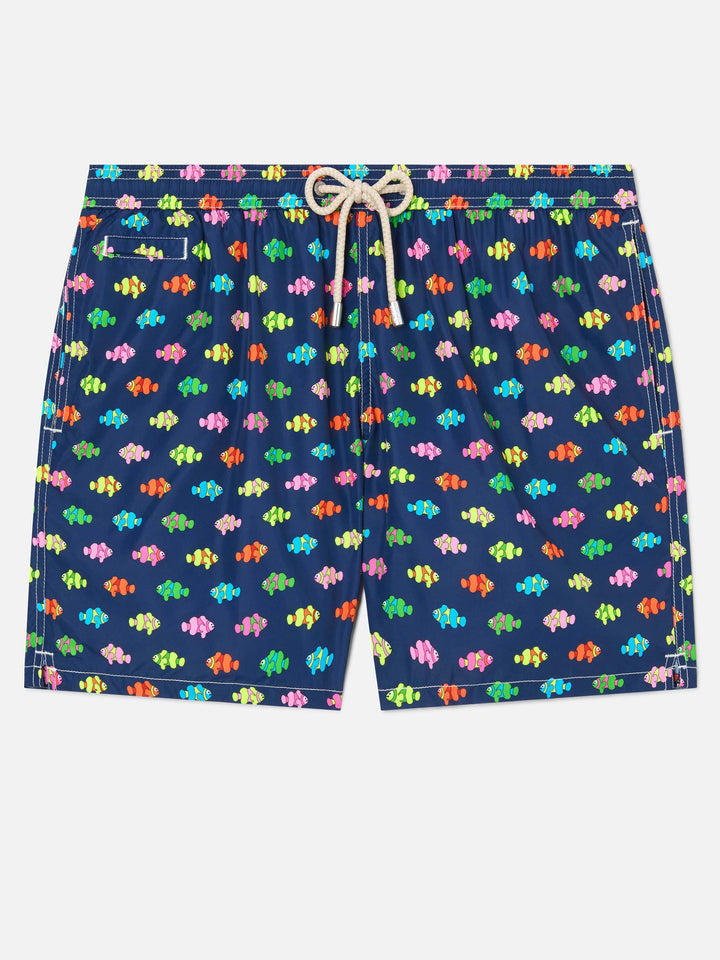 Herren-Badeshorts aus leichtem Stoff Lighting Micro Fantasy mit Clownfisch-Aufdruck