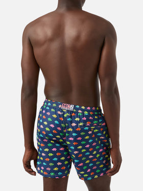 Bañador tipo shorts Lighting Micro Fantasy con estampado de pez payaso azul 