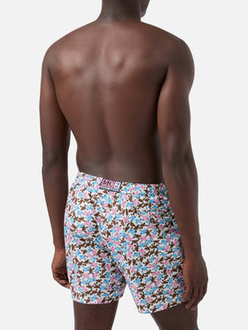 Herren-Badeshorts aus leichtem Stoff Lighting Micro Fantasy mit Krabben-Print
