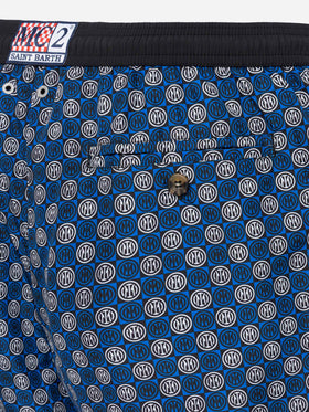 Lightweight fabric swim shorts Lighting with Inter print | INTER FC SPECIAL EDITION - MC2 Saint Barth