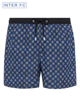 Lightweight fabric swim shorts Lighting with Inter print | INTER FC SPECIAL EDITION - MC2 Saint Barth