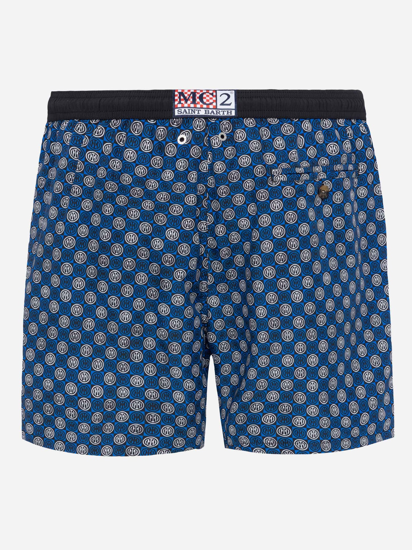 Lightweight fabric swim shorts Lighting with Inter print | INTER FC SPECIAL EDITION - MC2 Saint Barth