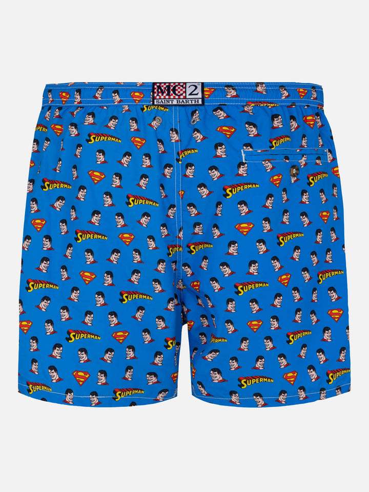 Lightweight fabric swim shorts Lighting with Superman print | MARVEL SPECIAL EDITION - MC2 Saint Barth
