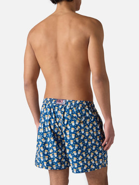 Lightweight fabric swim-shorts Lighting with Estathè pack print | ESTATHE' FERRERO SPECIAL EDITION