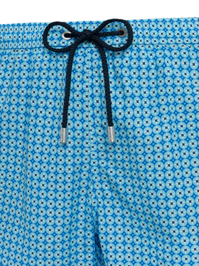 Lightweight fabric swim shorts Lighting with sporty geometric print - MC2 Saint Barth