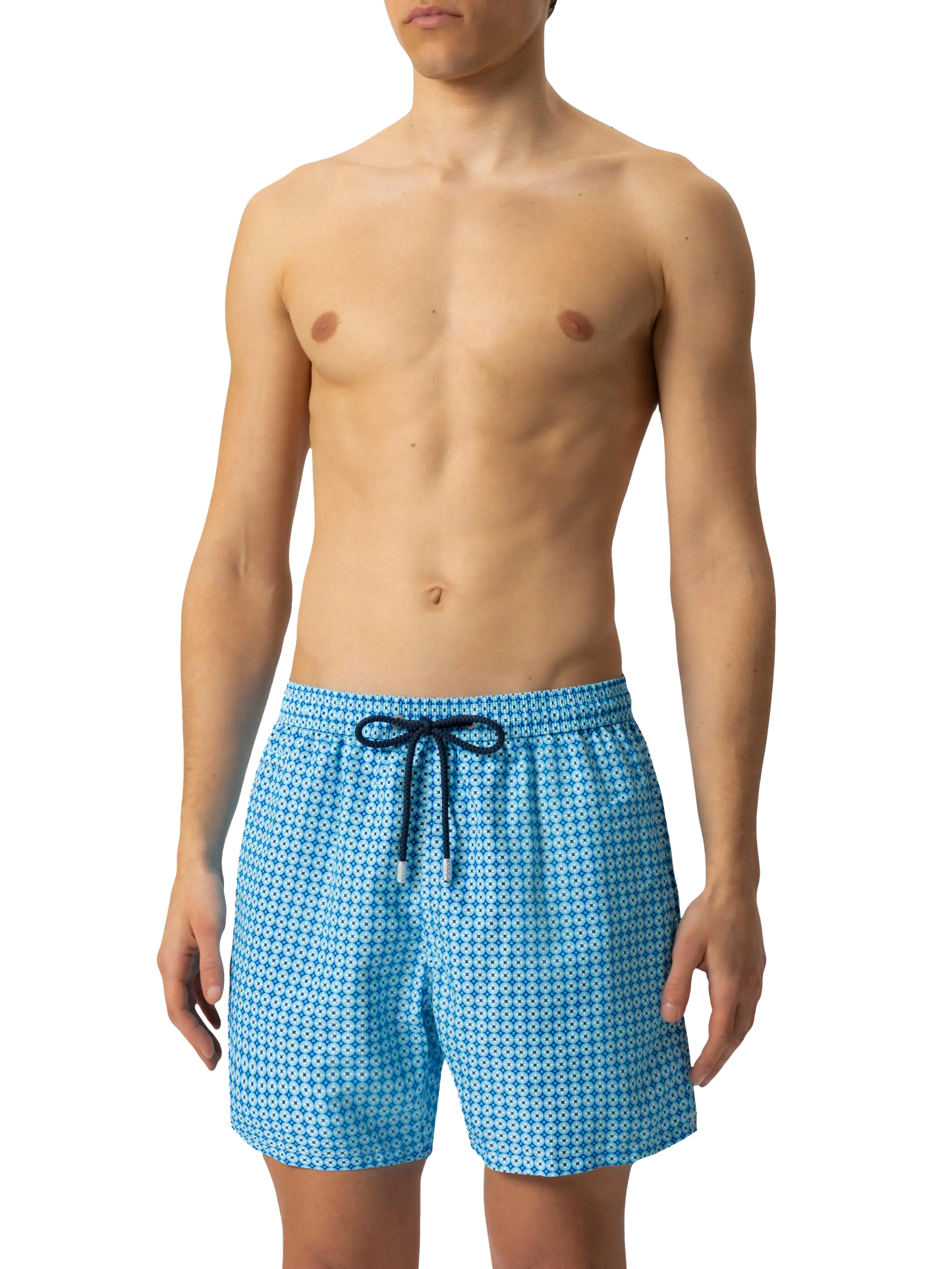 Lightweight fabric swim shorts Lighting with sporty geometric print - MC2 Saint Barth