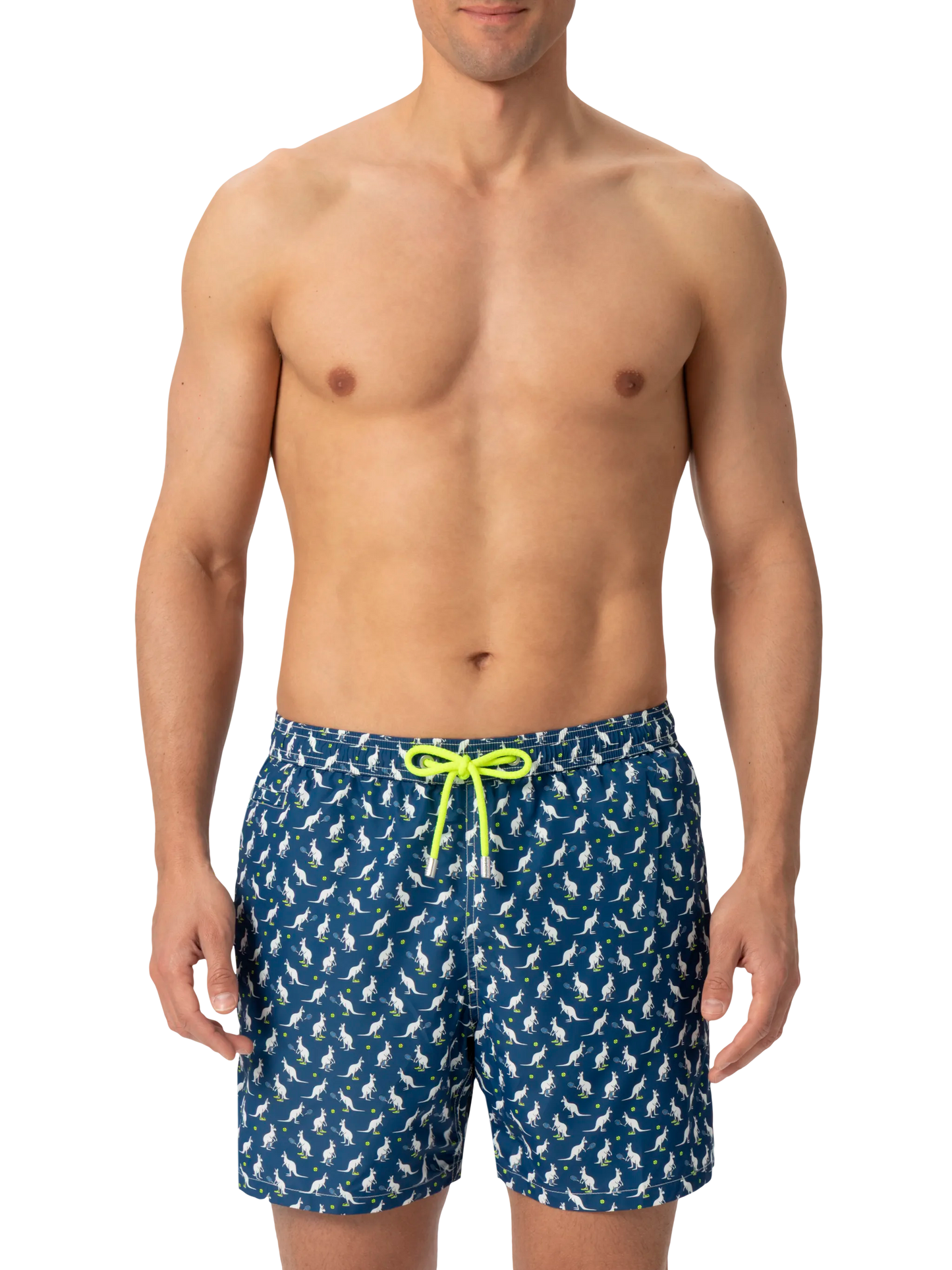 Lightweight fabric swim shorts Lighting with Australian print | AUSTRALIAN BRAND SPECIAL EDITION - MC2 Saint Barth