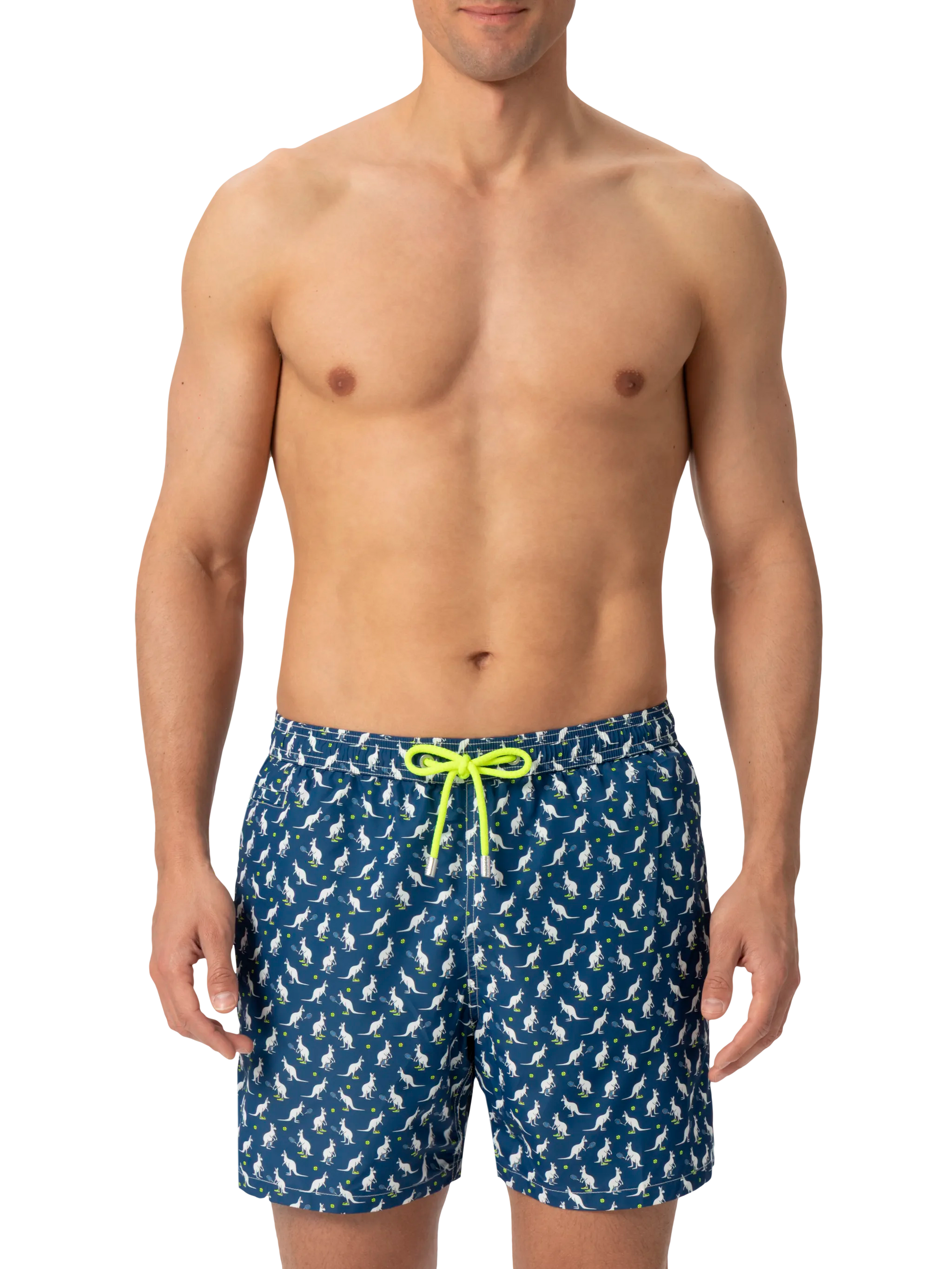 Lightweight fabric swim shorts Lighting with Australian print | AUSTRALIAN BRAND SPECIAL EDITION - MC2 Saint Barth