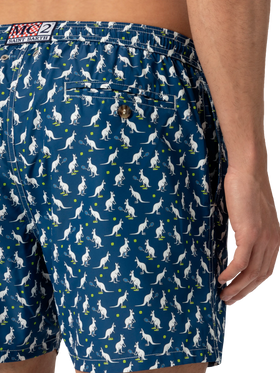 Lightweight fabric swim shorts Lighting with Australian print | AUSTRALIAN BRAND SPECIAL EDITION - MC2 Saint Barth