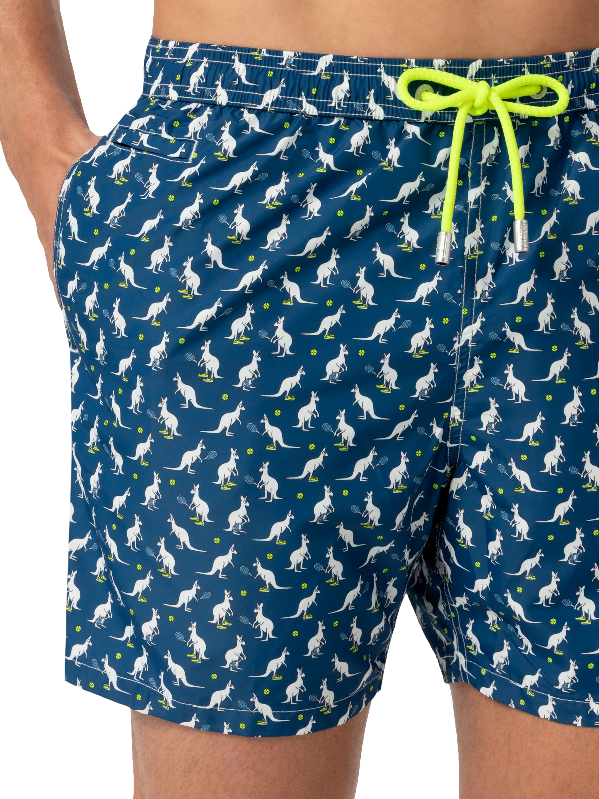 Lightweight fabric swim shorts Lighting with Australian print | AUSTRALIAN BRAND SPECIAL EDITION - MC2 Saint Barth