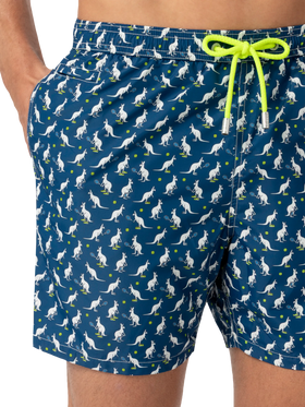 Lightweight fabric swim shorts Lighting with Australian print | AUSTRALIAN BRAND SPECIAL EDITION - MC2 Saint Barth