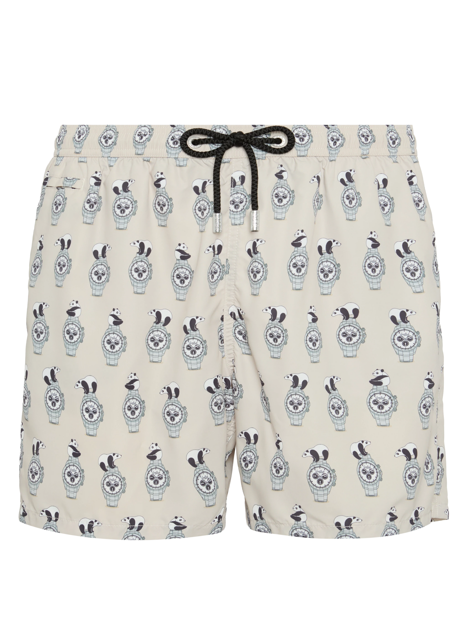 Lightweight fabric swim shorts Lighting with watch print - MC2 Saint Barth
