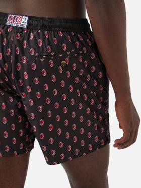 Lighting Micro Fantasy black Milan logo swim shorts | Special Edition