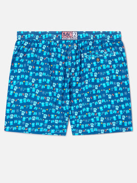 Costume mare Lighting Micro blu navy con stampa SSC Napoli Balconi |  SSC NAPOLI SPECIAL EDITION