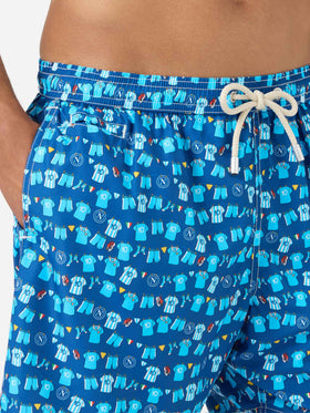 Costume mare Lighting Micro blu navy con stampa SSC Napoli Balconi |  SSC NAPOLI SPECIAL EDITION