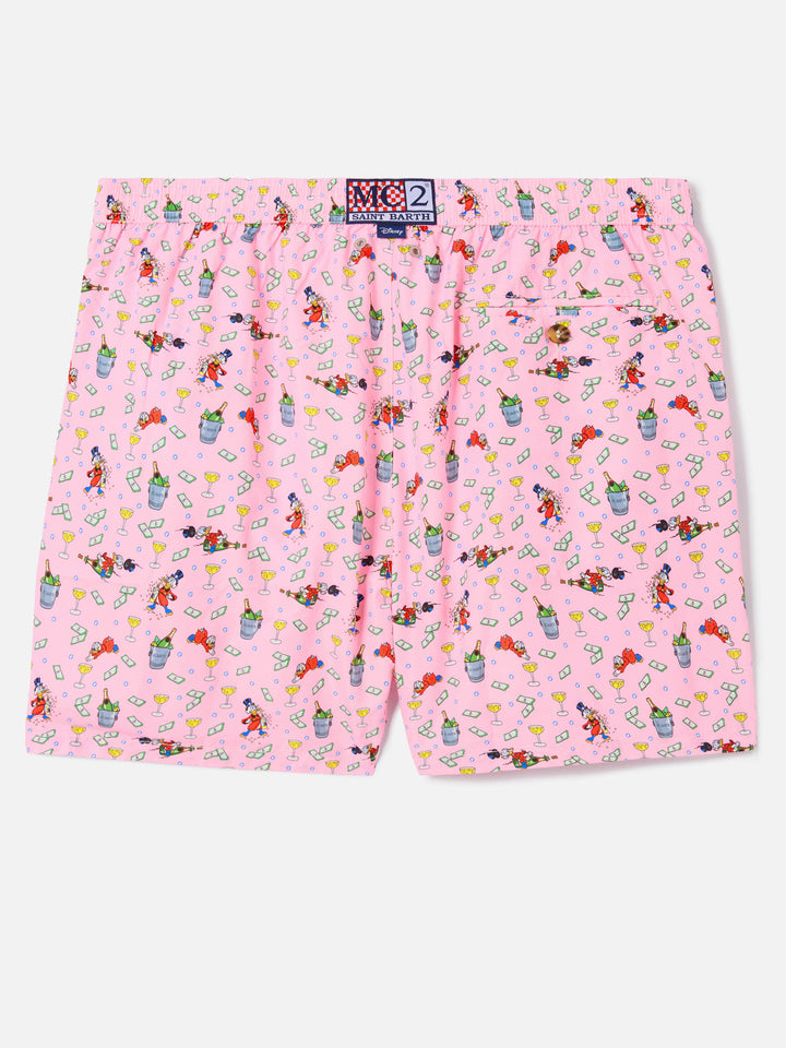 Pink Lighting Micro swim shorts with McDuck print | Special Edition
