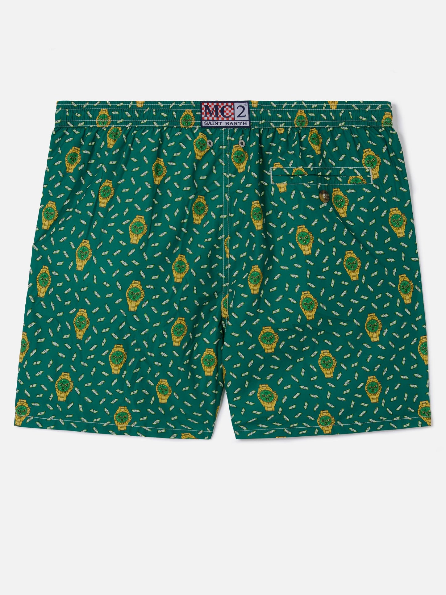 Maillot de bain short Micro Green Lighting avec imprimé all-over rich mayer 