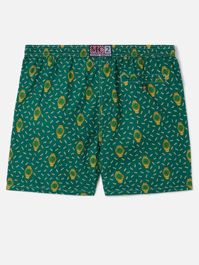 Maillot de bain short Micro Green Lighting avec imprimé all-over rich mayer 