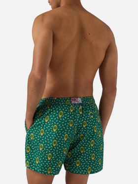Maillot de bain short Micro Green Lighting avec imprimé all-over rich mayer 