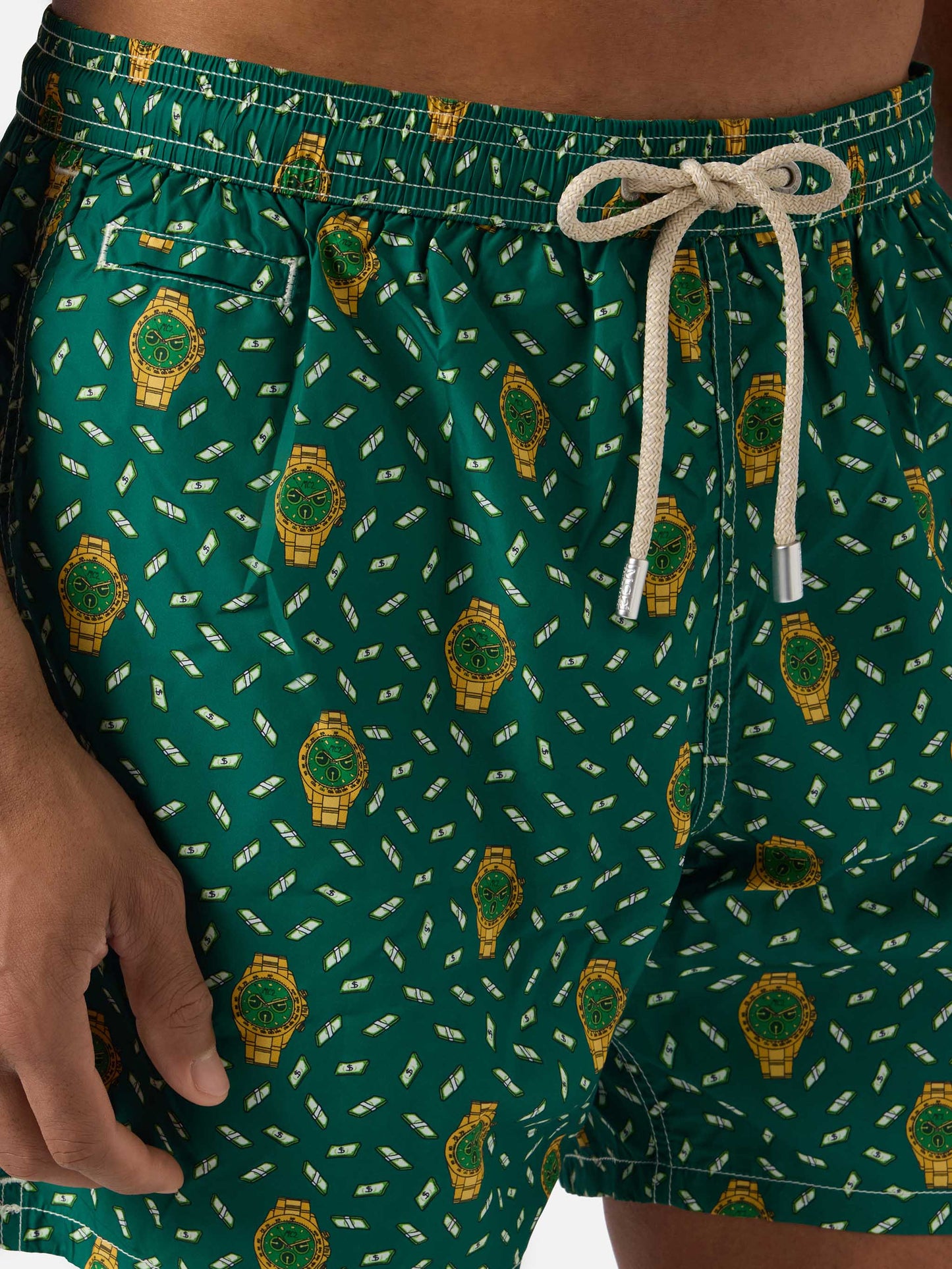 Maillot de bain short Micro Green Lighting avec imprimé all-over rich mayer 