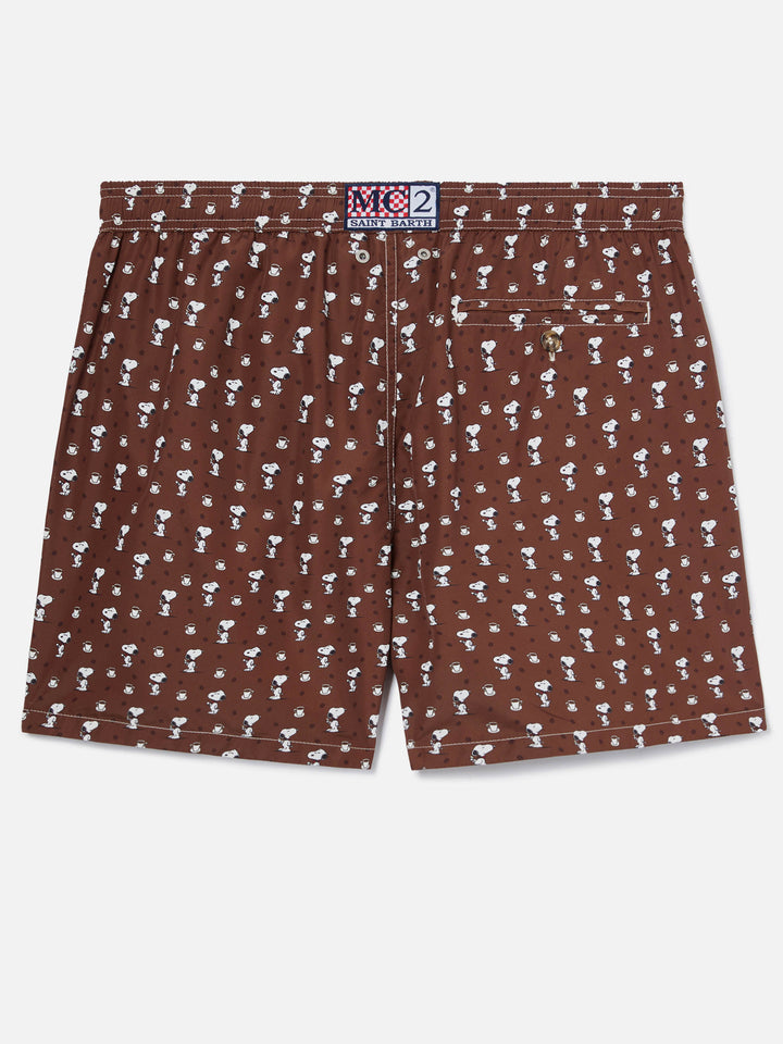 Brown Lighting Micro swim shorts with Snoopy print | Special Edition