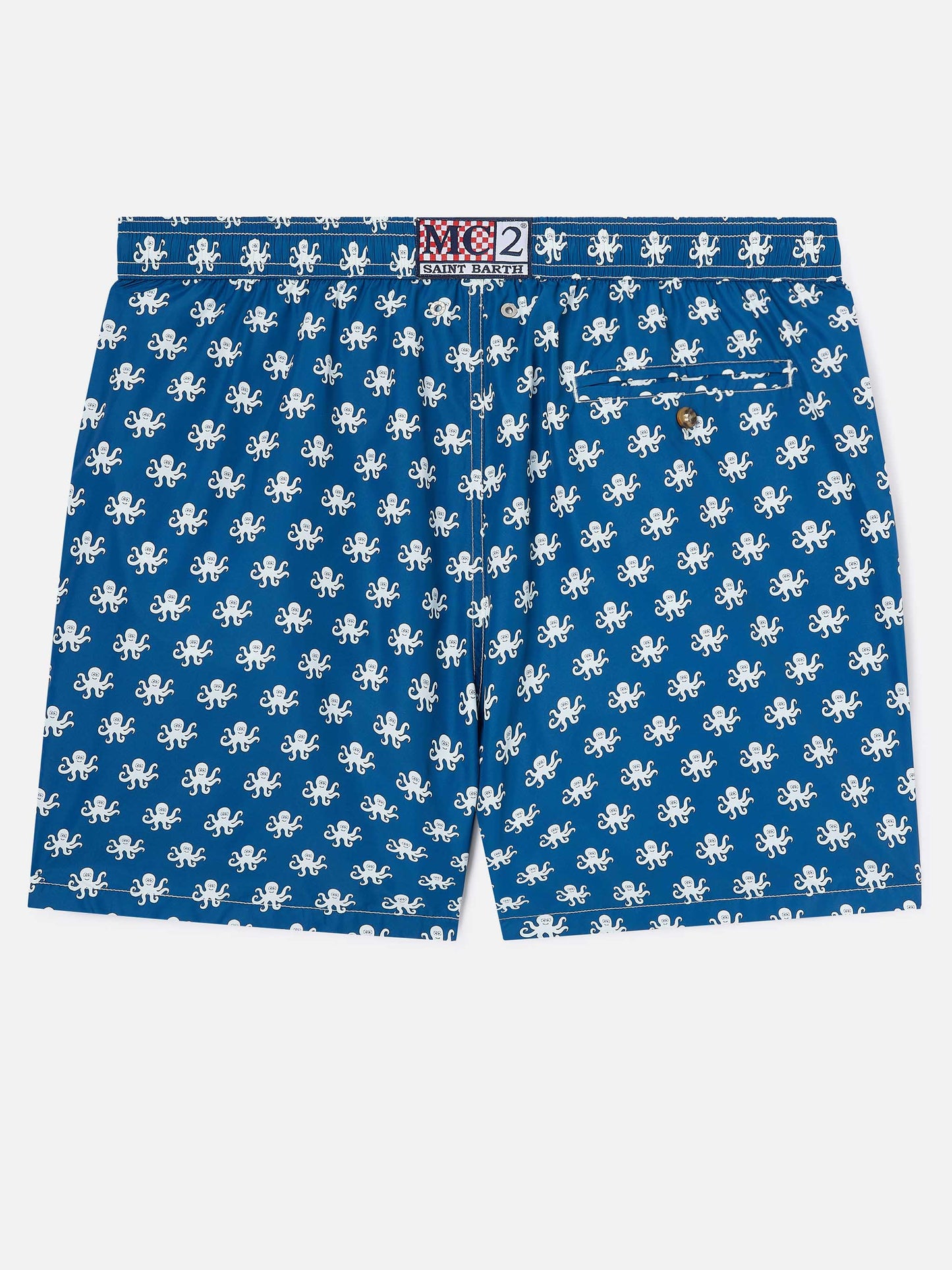 Blue Lighting Micro swim shorts with octopus print